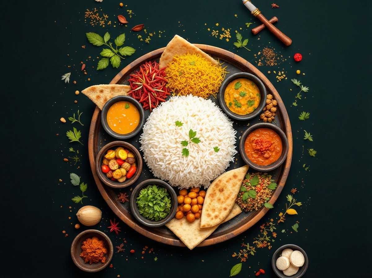 Ceylon Rice Table met authentieke Sri Lankaanse gerechten bij Kurundu restaurant Nieuwegein